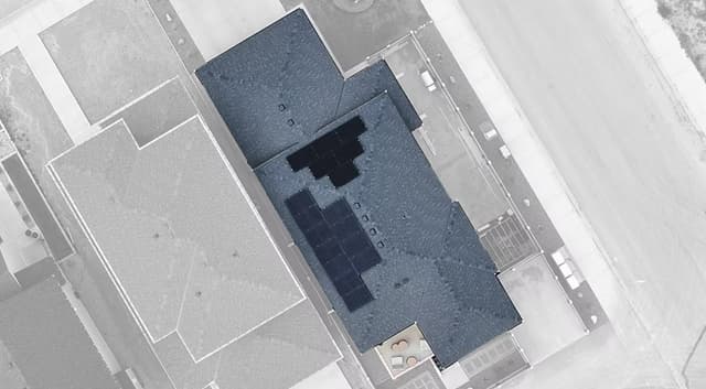 Solar installation aerial view 1