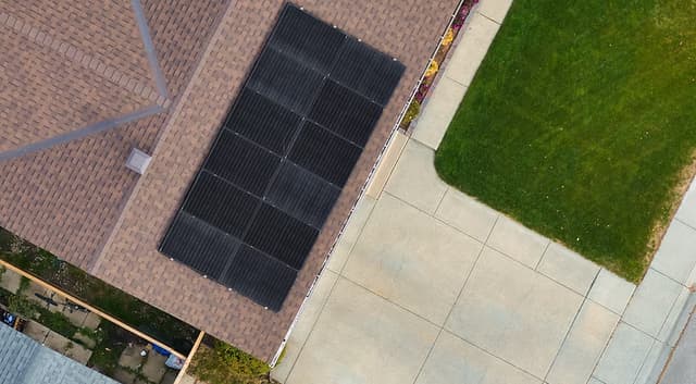 Solar installation aerial view 4