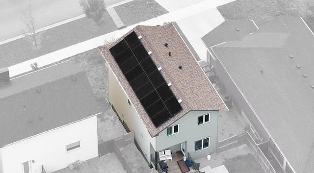 Solar installation aerial view 5