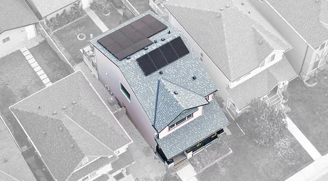 Solar installation aerial view 6