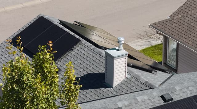 Solar installation aerial view 7