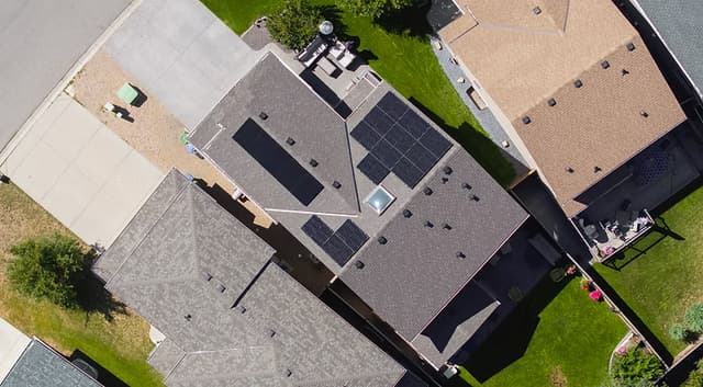 Solar installation aerial view 9