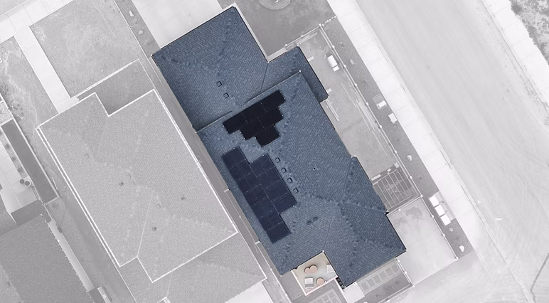 Solar installation aerial view 1