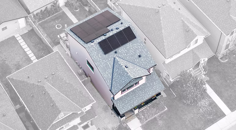 Solar installation aerial view 6