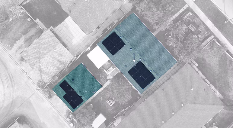 Solar installation aerial view 8