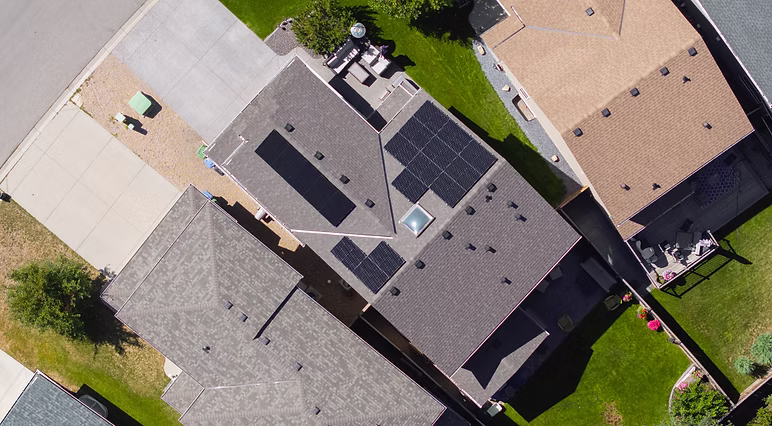 Solar installation aerial view 9
